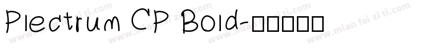 Plectrum CP Bold字体转换